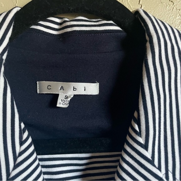 CAbi #823 Navy Striped Nautical Blazer - Picture 5 of 9